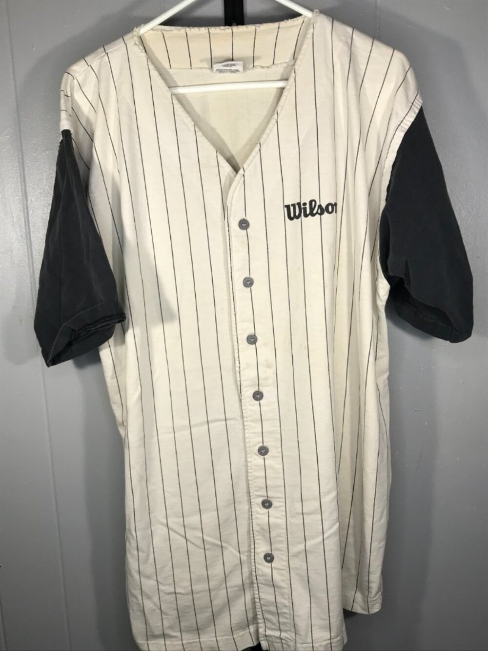 RARE 1990's Vintage Pinstripe Wilson Sports Baseball/Softball Jersey Size XL